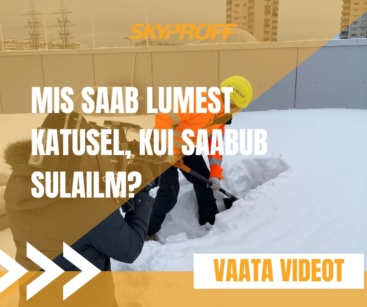 AK: Suur hulk lund on muutnud majade katused raskeks, mida teeb sellele omakorda sulailm?