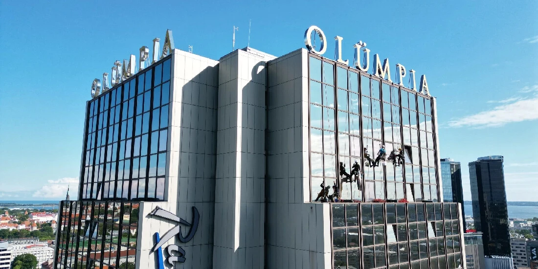 Radisson Blu Hotell Olümpia klaasfassaad Tallinnas